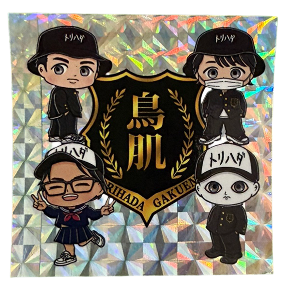 〇ックリマン風ステッカー4人ver