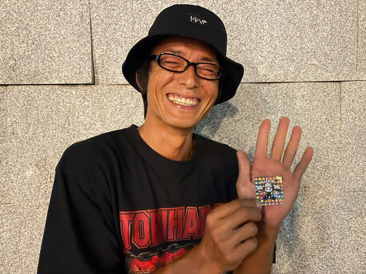 〇ックリマン風ステッカー3人ver