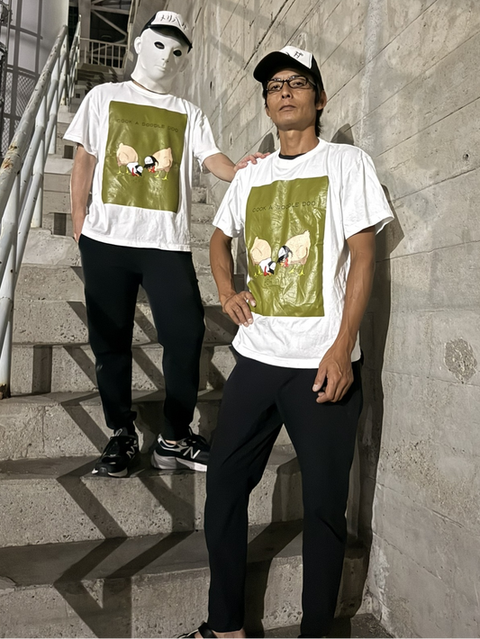 トリハダオリジナルTシャツ【ホワイト】｜着用イメージ
