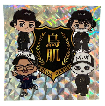 〇ックリマン風ステッカー4人ver